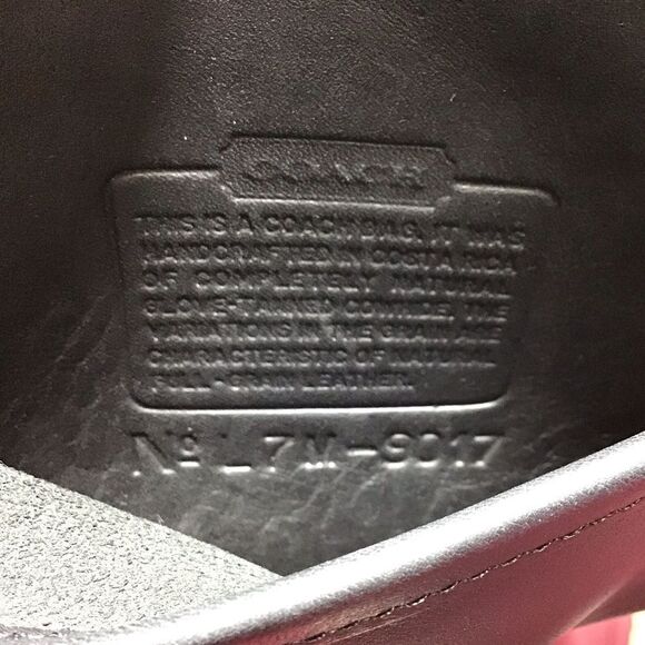 Vintage Black Coach Abbie 9017 Crossbody Zip Bag Leather Mini Crossbody Bag - Picture 2 of 14